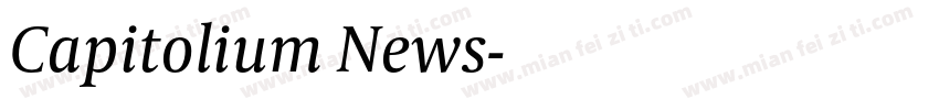 Capitolium News字体转换
